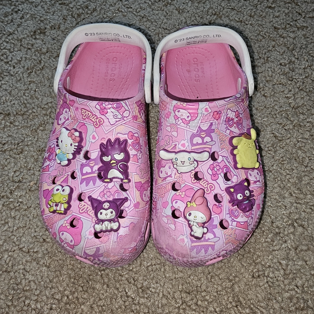 Crocs Kids C13 Hello Kitty Sanrio Clogs Charms Girls Shoes